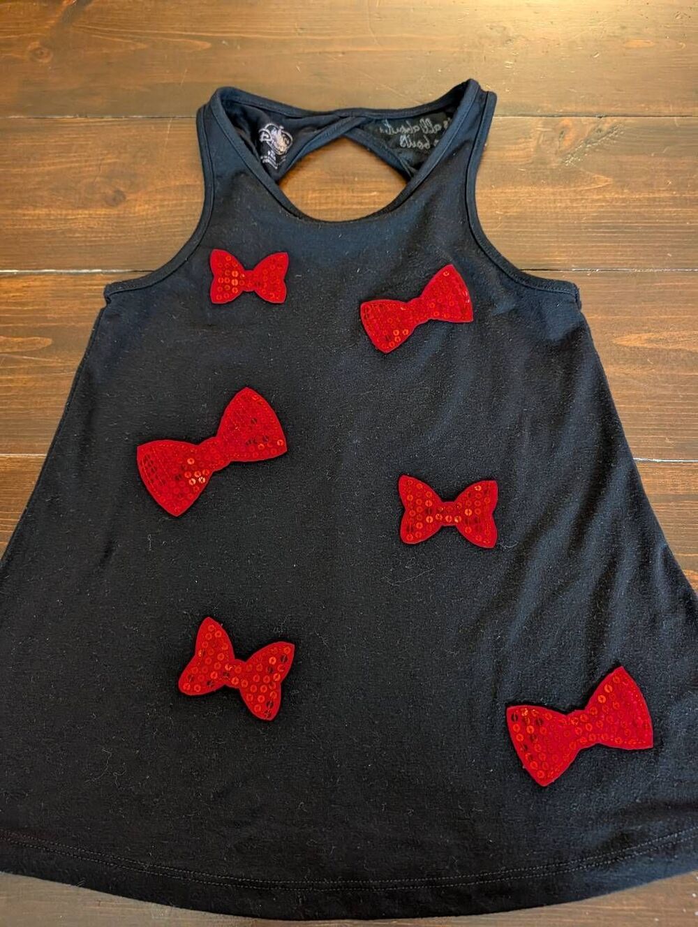 Disney Parks Girls It's All About The Bows Tank Top Size Medium